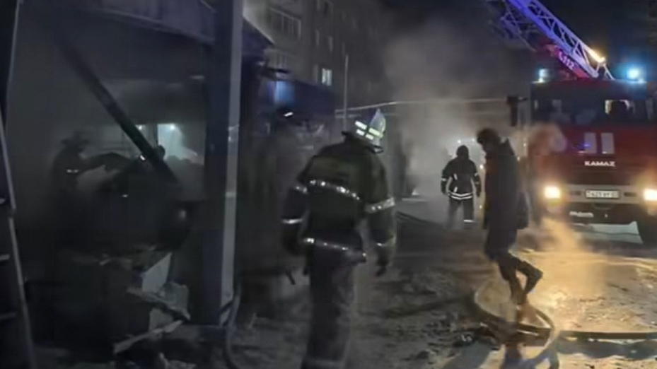 Взрыв в кафе Щучинска